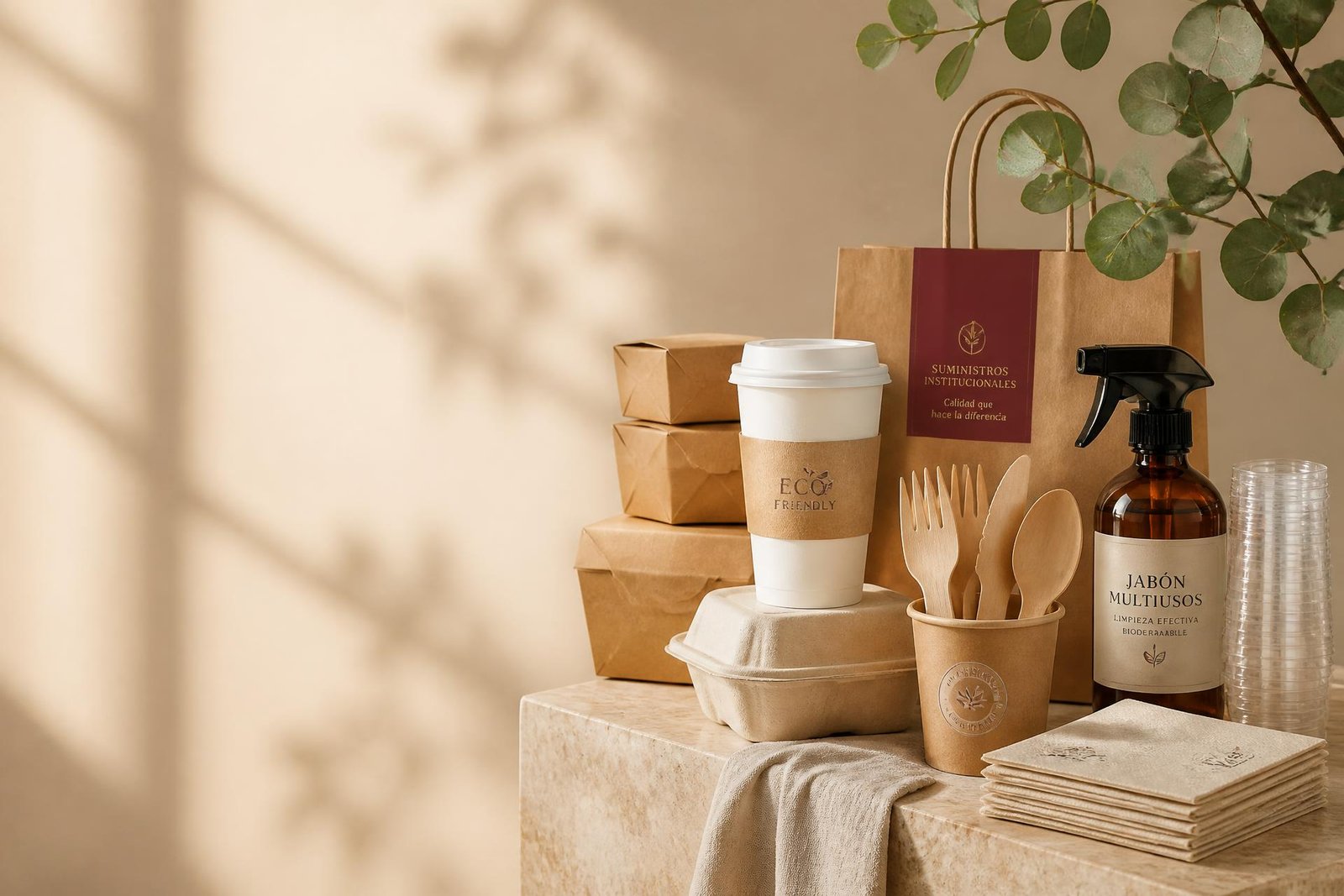 Empaques, vasos de cafetería, desechables y productos de aseo Le Petite